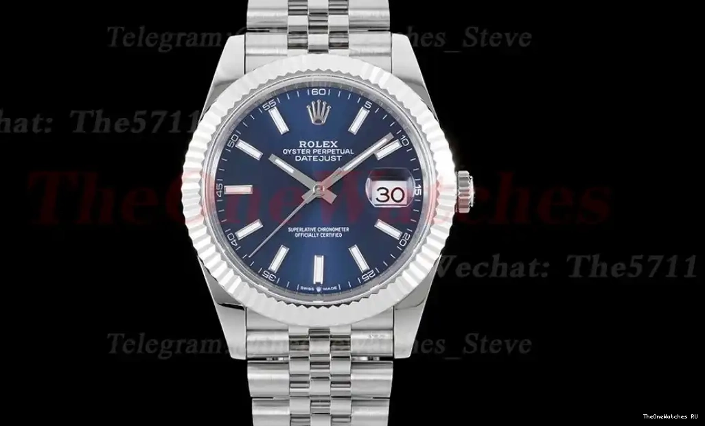 SS Blue 41mm 904L SS GMF Jubilee Datejust 126334 VR3235 0611